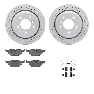 R1 Concepts WBUH1-31021 Brake Rotors - Carbon Coated - D/S W/ Optimum Oe Pads & Hdw